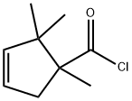 3-Cyclopentene-1-carbonyl chloride, 1,2,2-trimethyl- (9CI) Struktur