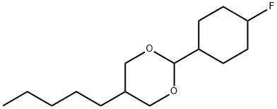 2-(4-FLUOROCYCLOHEXYL)-5-PENTYL-1,3-DIOXANE Struktur