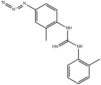 1-(4-azido-2-methylphenyl)-3-(2-methylphenyl)guanidine Struktur