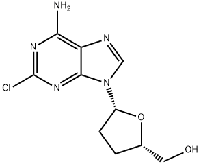 2-chloro-2',3'-dideoxyadenosine Struktur