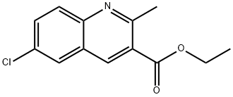 6-CHLORO-2-METHYLQUINOLINE-3-CARBOXYLIC ACID ETHYL ESTER Struktur