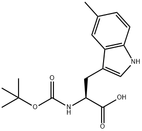 N-BOC-5-METHYL-L-TRYPTOPHAN Struktur