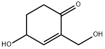 2-Cyclohexen-1-one, 4-hydroxy-2-(hydroxymethyl)- (9CI) Struktur