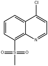 Quinoline,  4-chloro-8-(methylsulfonyl)- Struktur