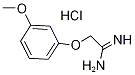 2-(3-Methoxy-phenoxy)-acetamidine hydrochloride Struktur