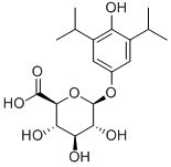 4-Hydroxy Propofol 4-O-b-D-Glucuronide Struktur