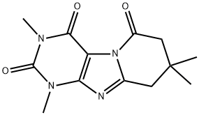 Pyrido[2,1-f]purine-2,4,6(1H,3H,7H)-trione,  8,9-dihydro-1,3,8,8-tetramethyl- Struktur