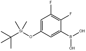 5-(T-BUTYLDIMETHYLSILYLOXY)-2,3-DIFLUOROPHENYLBORONIC ACID 結(jié)構(gòu)式