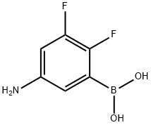 5-Amino-2,3-difluorophenylboronic acid Struktur