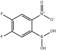 4,5-Difluoro-2-nitrophenylboronic acid Struktur