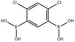 4,6-Dichloro-1,3-phenylenediboronic acid Struktur