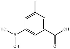 3-Carboxy-5-methylphenylboronic acid Struktur