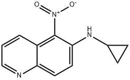 6-(Cyclopropylamino)-5-nitroquinoline Struktur