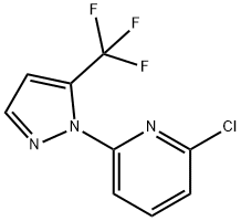 2-Chloro-6-(5-trifluoromethylpyrazol-1-yl)pyridine Struktur