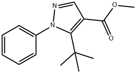 Methyl5-t-butyl-1-phenylpyrazole-4-carboxylate Struktur