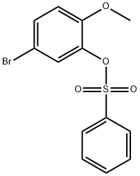 5-Bromo-2-methoxyphenylbenzenesulfonate Struktur