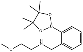 2-Methoxy-N-(2-(4,4,5,5-tetramethyl-1,3,2-dioxaborolan-2-yl)benzyl)ethanamine Struktur