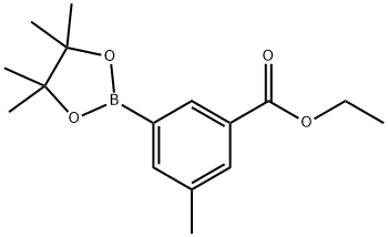 3-(Ethoxycarbonyl)-5-methylphenylboronic acid,pinacol ester Struktur