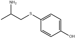 4-hydroxy-alpha-methylphenyl-2-aminoethylsulfide Struktur