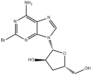 2-bromo-3'-deoxyadenosine Struktur