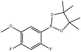 2,4-Difluoro-5-methoxyphenylboronic acid,pinacol ester Struktur