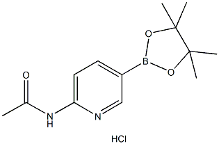 2-Acetamidopyridine-5-boronic acid,pinacol ester,HCl Struktur