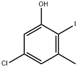 5-CHLORO-2-IODO-3-METHYLPHENOL Struktur