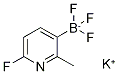 Potassium 6-fluoro-2-methylpyridine-3-trifluoroborate Struktur