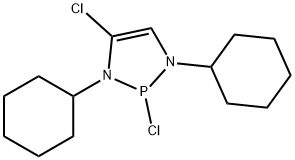 2,4-dichloro-1,3-dicyclohexyl-1,3,2-diazaphosphole Struktur