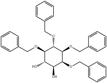 3,4,5,6-TETRAKIS(BENZYLOXY)-1,2-CYCLOHEXANEDIOL Struktur