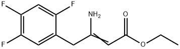 (S)-Methyl 3-aMino-4-(2,4,5-trifluorophenyl)but-2-enoate Struktur