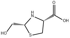 4-Thiazolidinecarboxylicacid,2-(hydroxymethyl)-,(2R-cis)-(9CI) Struktur