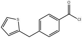 4-(Thien-2-ylmethyl)benzoyl chloride Struktur