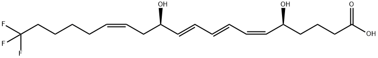 20-TRIFLUORO LEUKOTRIENE B4 Struktur