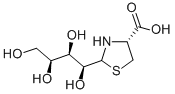 2-(L-XYLO-TETRAHYDROXYBUTYL)-4(R)-1,3-THIAZOLIDINE-4-CARBOXYLIC ACID Struktur