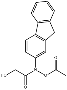 N-acetoxy-N-glycolyl-2-aminofluorene Struktur