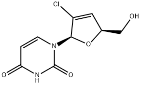 2'-chloro-2',3'-dideoxyuridinene Struktur