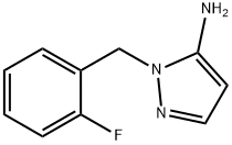 1H-Pyrazol-5-amine, 1-[(2-fluorophenyl)methyl]- Struktur