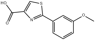 4-Thiazolecarboxylic acid, 2-(3-Methoxyphenyl)- Struktur