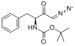 (S)-3-BOC-AMINO-1-DIAZO-3-PHENYL-2-BUTANONE Struktur