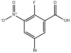 5-溴-2-氟-3-硝基苯甲酸 結(jié)構(gòu)式