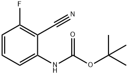 (2-Cyano-3-fluoro-phenyl)-carbaMic acid tert-butyl ester Struktur