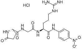 PGLU-GLY-ARG P-NITROANILIDE HYDROCHLORIDE Struktur