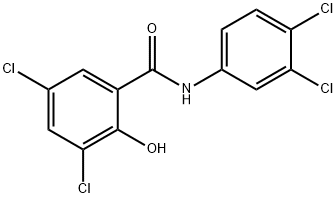 3,3',4',5-TETRACHLOROSALICYLANILIDE Struktur