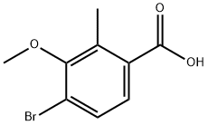 4-Bromo-3-methoxy-2-methylbenzoicacid Struktur