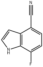 1H-Indole-4-carbonitrile, 7-fluoro- Struktur