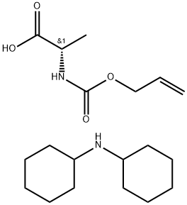 ALLOC-ALA-OH DICYCLOHEXYLAMINE SALT Struktur