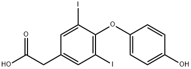 3,5-DIIODOTHYROACETIC ACID Struktur