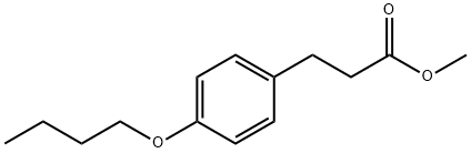 METHYL 3-(4-BUTOXYPHENYL)PROPIONATE Struktur