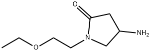 4-Amino-1-(2-ethoxyethyl)-2-pyrrolidinone Struktur